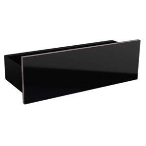 GEBERIT ACANTO polica 45x15,9x14,8 cm, nástenná, mat/lesk čierna