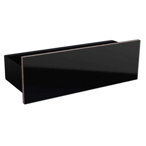 GEBERIT ACANTO polica 45x15,9x14,8 cm, nástenná, mat/lesk čierna 500.617.16.1 Obrázek - Hlavní obrázek