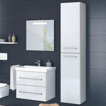 VILLEROY & BOCH AVENTO vysoká skrinka 35x40, 4x176 cm, 2 dvierka, pánty vpravo, Crystal White A89401B4 Obrázek - fotka