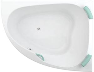 TEIKO SPINELL 180 P rohová vaňa 180x130 cm, pre 2 osoby, s nožičkami, akrylát