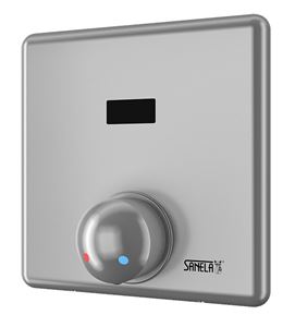 SANELA sprchová senzorová batéria, napájanie zo siete, s telesom, nerez