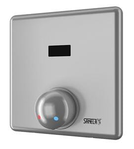 SANELA sprchová senzorová batéria, napájanie zo siete, s telesom, nerez