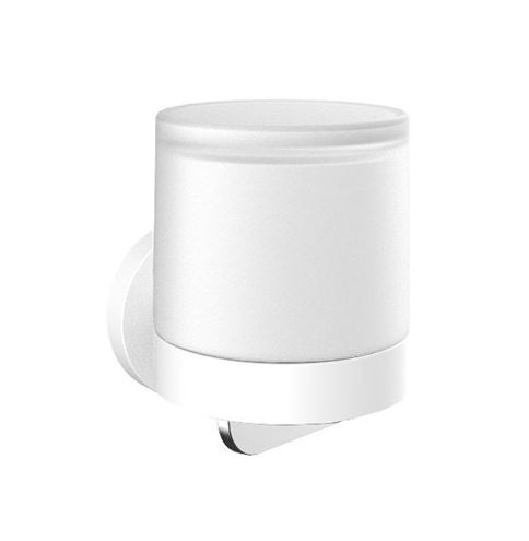 EMCO CONCEPT WHITE dávkovač tekutého mydla, nástenný, sklo, matná biela CW432113901 Obrázek - Hlavní obrázek