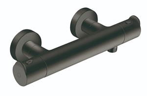 CONCEPT 300 ROUND sprchová nástenná termostatická batéria, matná čierna