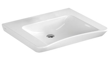 CONCEPT 100 bezbariérové umývadlo 65 cm, bez otvoru pre batériu, bez prepadu