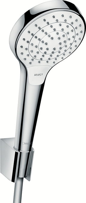 HANSGROHE CROMA SELECT S VARIO 3JET sprchová súprava 3-dielna, ručná sprcha pr. 110 mm, 3 prúdy, hadica, držiak, biela/chróm