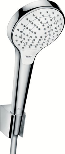 HANSGROHE CROMA SELECT S VARIO 3JET sprchová súprava 3-dielna, ručná sprcha pr. 110 mm, 3 prúdy, hadica, držiak, biela/chróm 26411400 Obrázek - Hlavní obrázek