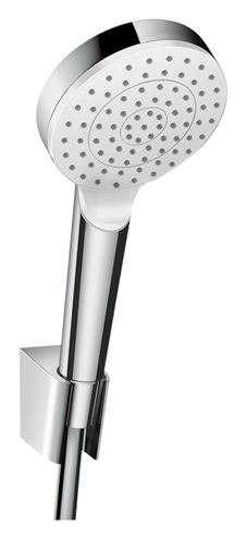 HANSGROHE CROMETTA 1JET sprchová súprava 3-dielna, ručná sprcha pr. 100 mm, hadica, držiak, EcoSmart, biela/chróm 26569400 Obrázek - Hlavní obrázek