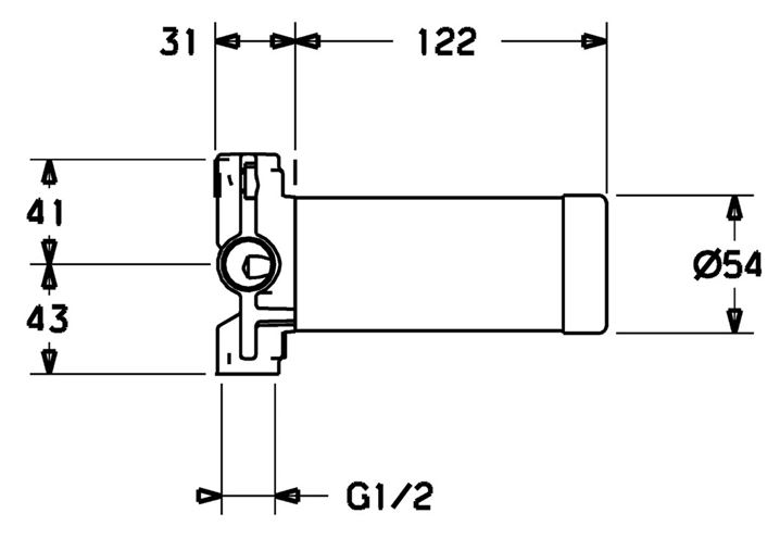 HANSA podomietkové teleso DN15 02950100 Obrázek - fotka
