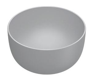 CATALANO SFERA umývadlová misa 42 cm, bez prepadu, Cataglaze+Silver Titanium, cement matt