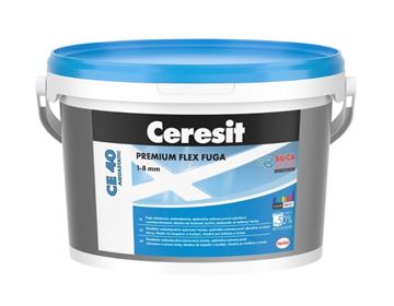 CERESIT CE 40 AQUASTATIC flexibilná škárovacia hmota pre škáry 1-8 mm, 5 kg, cementgrey