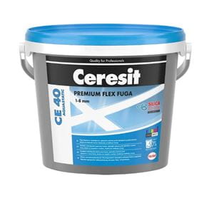 CERESIT CE 40 AQUASTATIC flexibilná škárovacia hmota pre škáry 1-8 mm, 2 kg, biela
