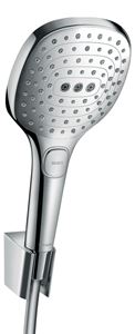 HANSGROHE RAINDANCE SELECT E 120 3JET sprchová súprava 3-dielna, ručná sprcha 120x120 mm, 3 prúdy, hadica, držiak, chróm
