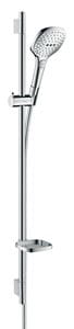 HANSGROHE RAINDANCE SELECT E 120 3JET sprchová súprava 4-dielna, ručná sprcha 120x120 mm, 3 prúdy, tyč, hadica, mydelnička, biela/chróm