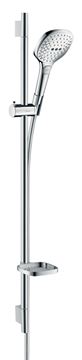 HANSGROHE RAINDANCE SELECT E 120 3JET sprchová súprava 4-dielna, ručná sprcha 120x120 mm, 3 prúdy, tyč, hadica, mydelnička, biela/chróm