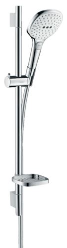 HANSGROHE RAINDANCE SELECT E 120 3JET sprchová súprava 4-dielna, ručná sprcha 120x120 mm, 3 prúdy, tyč, hadica, mydelnička, biela/chróm 26620400 Obrázek - Hlavní obrázek