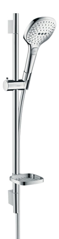 HANSGROHE RAINDANCE SELECT E 120 3JET sprchová súprava 4-dielna, ručná sprcha 120x120 mm, 3 prúdy, tyč, hadica, mydelnička, chróm
