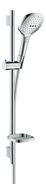 HANSGROHE RAINDANCE SELECT E 120 3JET sprchová súprava 4-dielna, ručná sprcha 120x120 mm, 3 prúdy, tyč, hadica, mydelnička, chróm