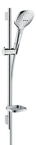 HANSGROHE RAINDANCE SELECT E 120 3JET sprchová súprava 4-dielna, ručná sprcha 120x120 mm, 3 prúdy, tyč, hadica, mydelnička, chróm