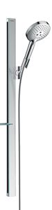HANSGROHE RAINDANCE SELECT E 120 3JET sprchová súprava 4-dielna, ručná sprcha pr. 125 mm, 3 prúdy, tyč, hadica, polička, chróm