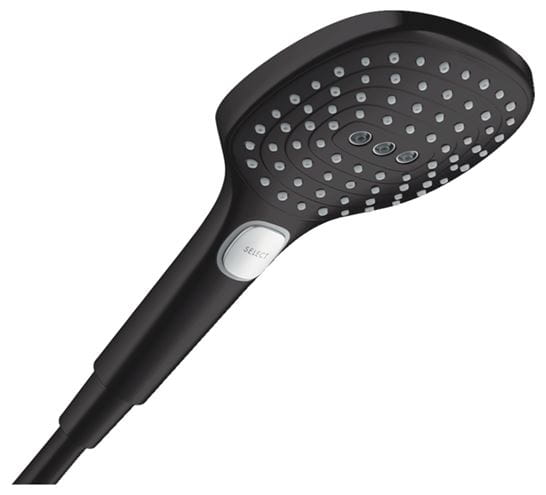HANSGROHE RAINDANCE SELECT E 3JET ručná sprcha 120x120 mm, 3 prúdy, AirPower, matná čierna 26520670 Obrázek - Hlavní obrázek