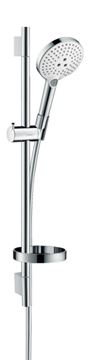 HANSGROHE RAINDANCE SELECT S 120 3JET sprchová súprava 4-dielna, ručná sprcha pr. 125 mm, 3 prúdy, tyč, hadica, mydelnička, biela/chróm