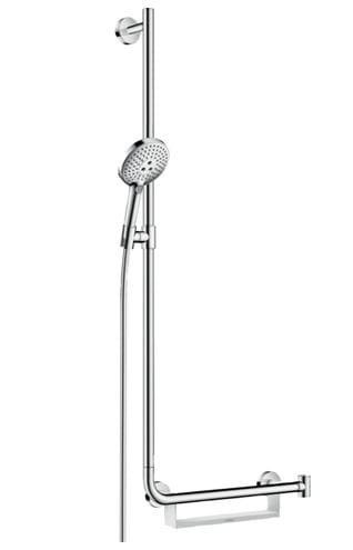 HANSGROHE RAINDANCE SELECT S 120 3JET sprchová súprava 4-dielna, ručná sprcha pr. 125 mm, 3 prúdy, tyč, hadica, polička, chróm 26324000 Obrázek - Hlavní obrázek