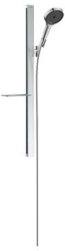 HANSGROHE RAINFINITY 130 3JET sprchová súprava 4-dielna, ručná sprcha pr. 130 mm, 3 prúdy, tyč, hadica, polička, EcoSmart, chróm