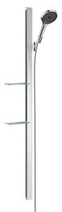 HANSGROHE RAINFINITY 130 3JET sprchová súprava 4-dielna, ručná sprcha pr. 130 mm, 3 prúdy, tyč, hadica, polička, EcoSmart, chróm