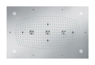HANSGROHE RAINDANCE RAINMAKER 680/460 3JET horná sprcha 680x460 mm, 3 prúdy, s LED osvetlením, chróm
