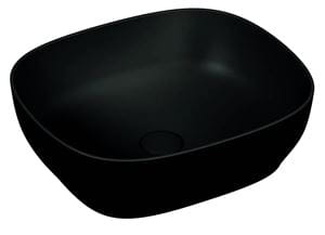 VITRA OUTLINE umývadlová misa 46 cm, bez prepadu, brúsená, VitrAhygiene, matná čierna