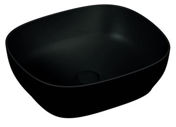 VITRA OUTLINE umývadlová misa 46 cm, bez prepadu, brúsená, VitrAhygiene, matná čierna