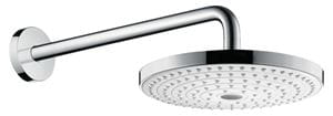 HANSGROHE RAINDANCE SELECT S 240 2JET horná sprcha pr. 243 mm, 2 prúdy, s ramenom, biela/chróm