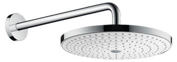 HANSGROHE RAINDANCE SELECT S 300 2JET horná sprcha pr. 301 mm, 2 prúdy, s ramenom, biela/chróm