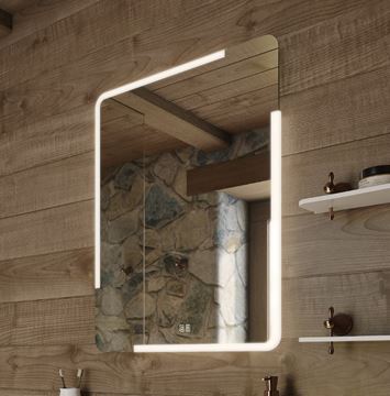 NIMCO ZP 15000 zrkadlo 60x80 cm, reverzibilné, s osvetlením, s reguláciou stmievania a teploty sveta, so senzorom ZP 15002VX Obrázek - fotka