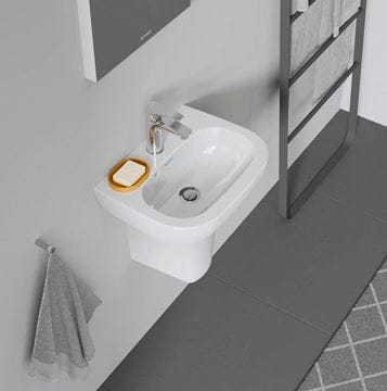 DURAVIT D-CODE polostĺp pre umývadlo  08571700002 Obrázek - fotka