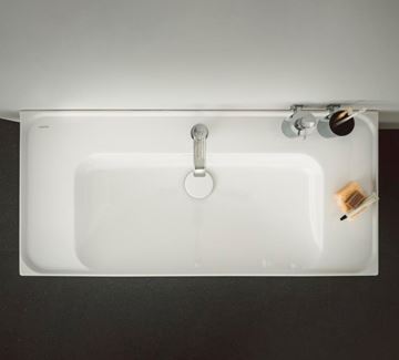 LAUFEN MEDA umývadlo 100 cm, s otvorom pre batériu a prepadom H8101190001041 Obrázek - fotka