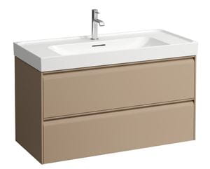 LAUFEN MEDA skrinka pod umývadlo 98,4x45x51,5 cm, 2 zásuvky, s organizérom, cappuccino