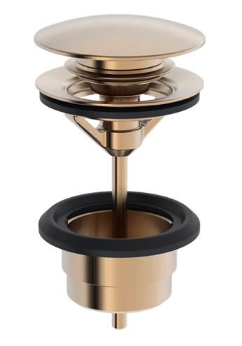 HANSA umývadlová výpusť, click-clack, s prepadom, brúsený bronz  0764010081 Obrázek - Hlavní obrázek