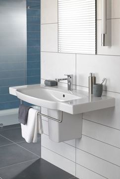 VILLEROY & BOCH SUBWAY 2.0 polostĺp pre umývadlo, CeramicPlus, alpská biela 524400R1 Obrázek - fotka