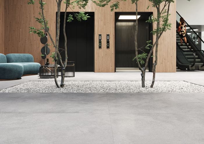 RAKO BETONICO OUTDOOR dlažba 60x60x2 cm, mat reliéf, sivá DAR66791 Obrázek - fotka