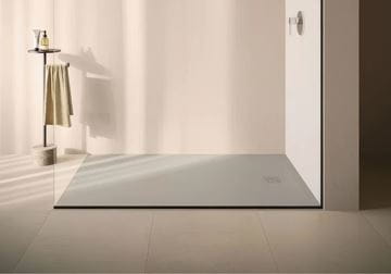CONCEPT 200 sprchová vanička 80x100 cm, liaty mramor, samonosná, mat light dove grey 08DW08O2-81 Obrázek - fotka