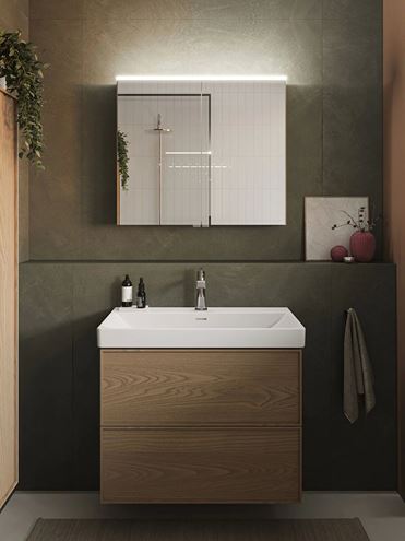 VITRA METROPOLE umývadlo 80 cm, s otvorom pre batériu a prepadom, VitrAhygiene 7527B003-0001 Obrázek - fotka