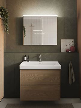VITRA METROPOLE umývadlo 80 cm, s otvorom pre batériu a prepadom, VitrAhygiene 7527B003-0001 Obrázek - fotka