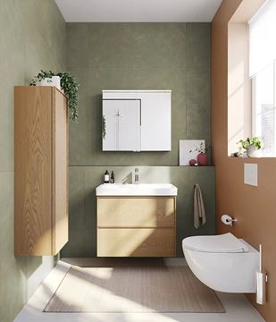 VITRA METROPOLE umývadlo 80 cm, s otvorom pre batériu a prepadom, VitrAhygiene 7527B003-0001 Obrázek - fotka