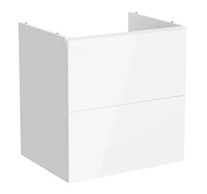 VITRA METROPOLE PURE skrinka pod umývadlo 58x60x45 cm, 2 zásuvky, Push-open, s osvetlením, lesklá biela