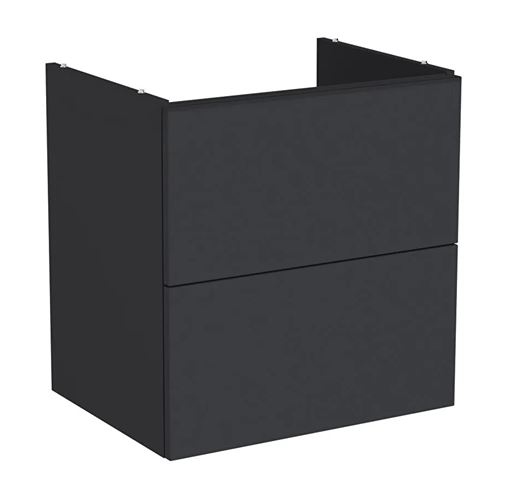 VITRA METROPOLE PURE skrinka pod umývadlo 58x60x45 cm, 2 zásuvky, Push-open, s osvetlením, matný grafit 67409 Obrázek - Hlavní obrázek