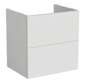 VITRA METROPOLE PURE skrinka pod umývadlo 58x60x45 cm, 2 zásuvky, Push-open, s osvetlením, matná šedá