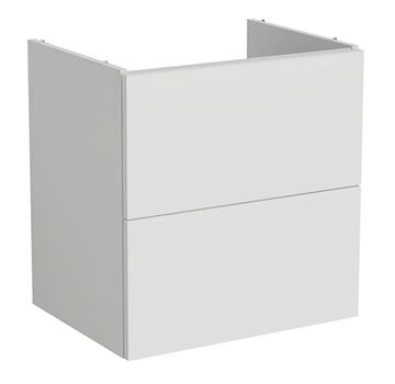VITRA METROPOLE PURE skrinka pod umývadlo 58x60x45 cm, 2 zásuvky, Push-open, s osvetlením, matná šedá