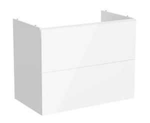 VITRA METROPOLE PURE skrinka pod umývadlo 78x60x45 cm, 2 zásuvky, Push-open, s osvetlením, lesklá biela